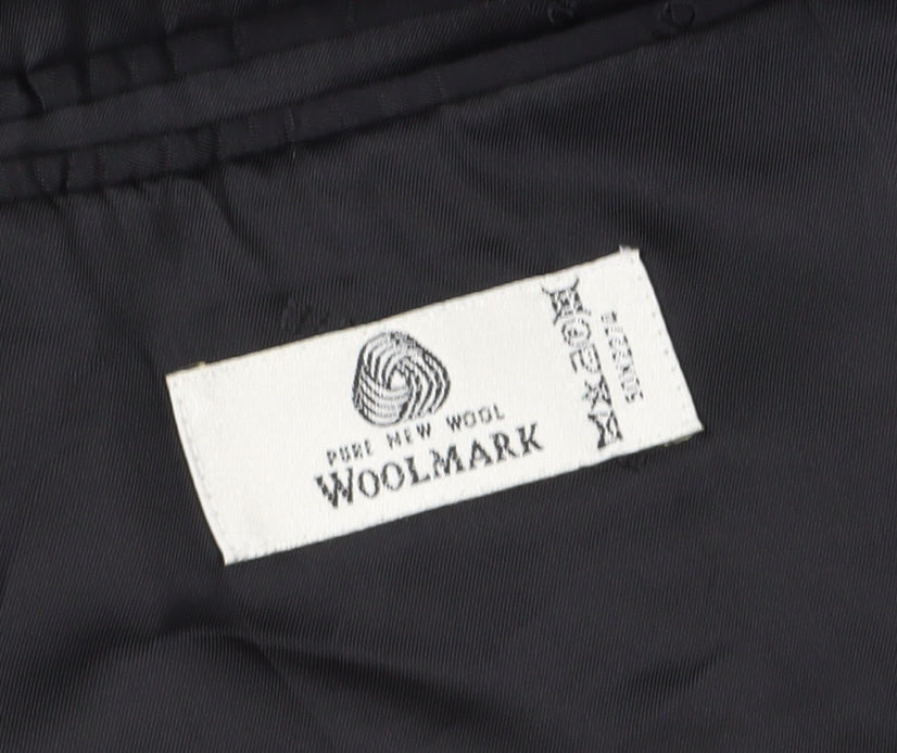 Mens UK Size 42 Pierre Cardin Regular Black Suit Jacket
