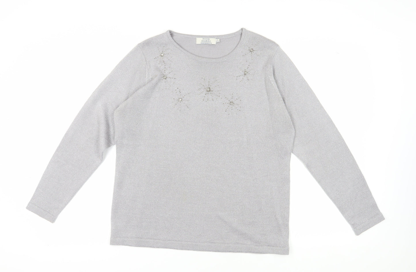 Womens UK Size L Honor Millburn Grey Pullover Jumper