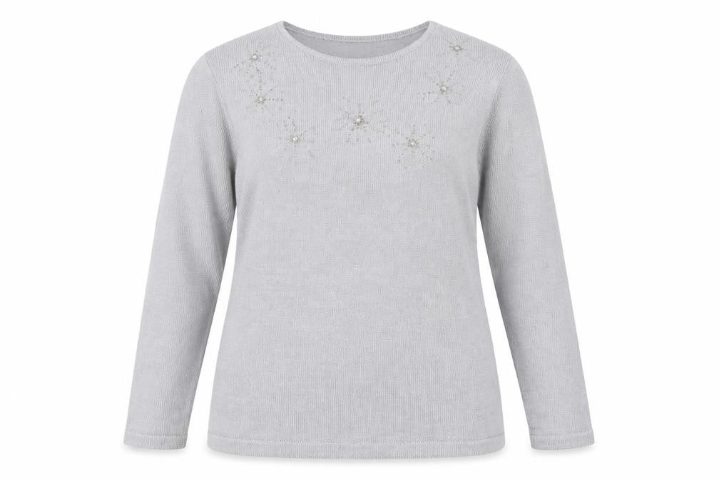 Womens UK Size L Honor Millburn Grey Pullover Jumper