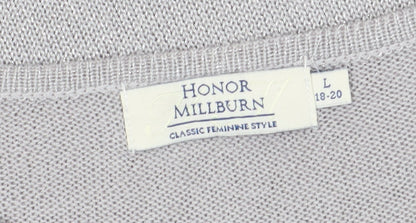 Womens UK Size L Honor Millburn Grey Pullover Jumper