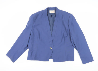 Eastex Women's Blue Suit Jacket Size 18, Classic & Lined