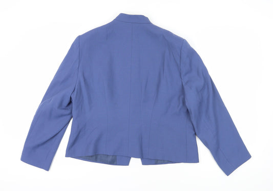 Eastex Women's Blue Suit Jacket Size 18, Classic & Lined