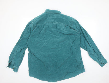 New Classics Men’s Green Long Sleeve Casual Shirt, L