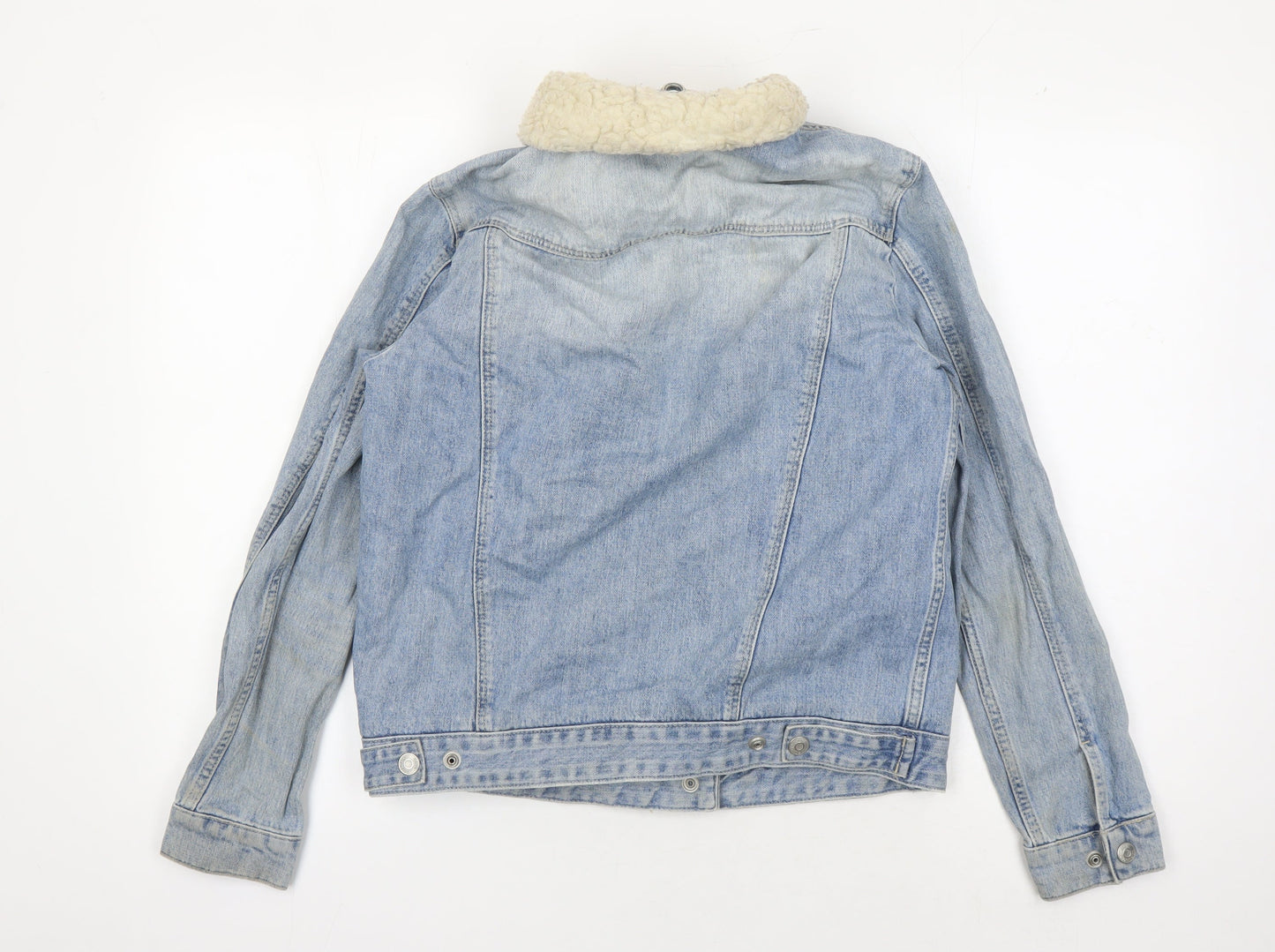 Womens UK Size 10 Topshop Blue Basic Jacket