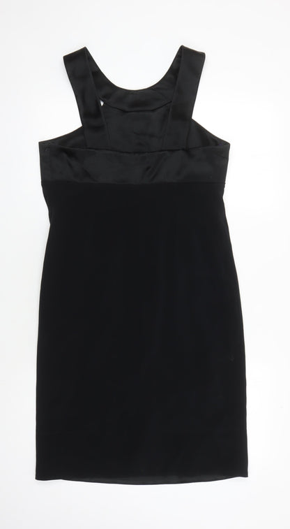 BD Women's Black Beaded Sheath Dress Size 12