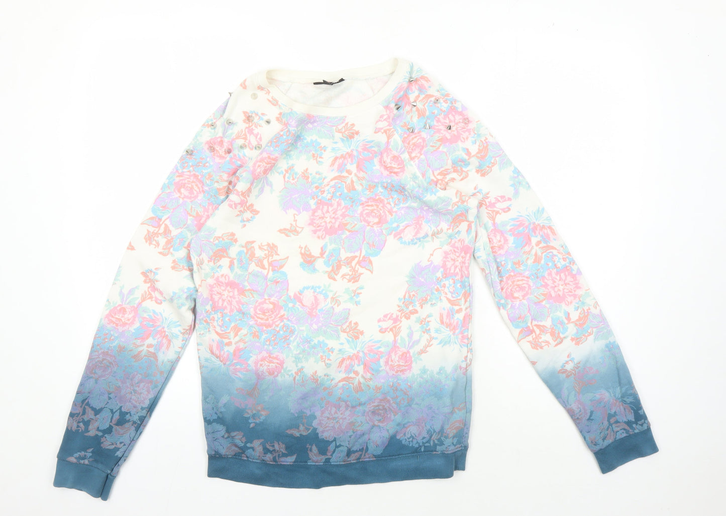 Womens UK Size 8 Topshop Multicoloured Pullover Jumper