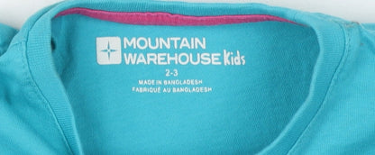 Mountain Warehouse Girls Blue Ice Cream Graphic Tee 2-3 Years