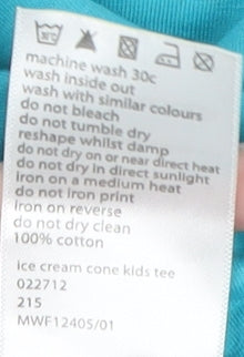 Mountain Warehouse Girls Blue Ice Cream Graphic Tee 2-3 Years