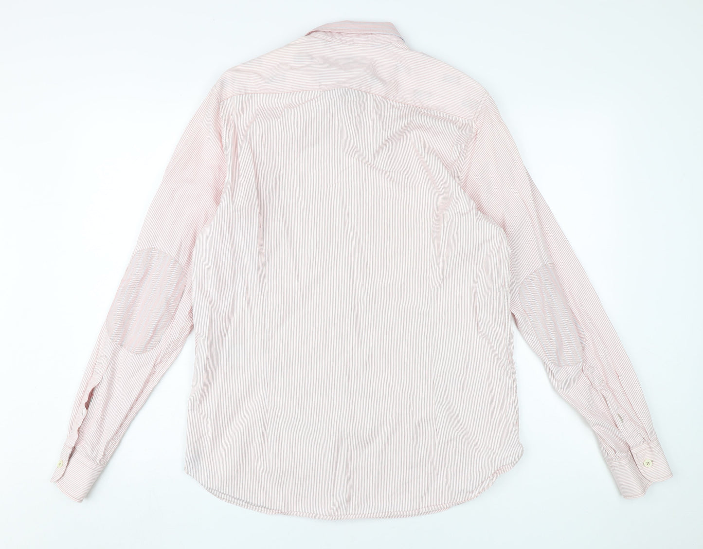 Ted Baker Men's Pink Striped Dress Shirt L