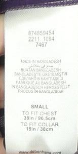 Thomas Nash Men's Purple Striped Dress Shirt, Size S