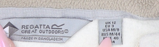 Regatta Women's Ivory Fleece 1/4 Zip Sweatshirt Size 12
