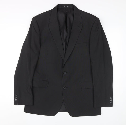 Mens UK Size 42 Thomas Nash Regular Black Suit Jacket