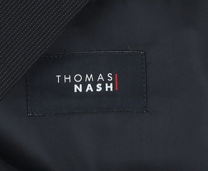 Mens UK Size 42 Thomas Nash Regular Black Suit Jacket