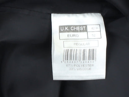Mens UK Size 42 Thomas Nash Regular Black Suit Jacket