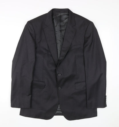 Mens UK Size 42 Jaeger Regular Black Suit Jacket