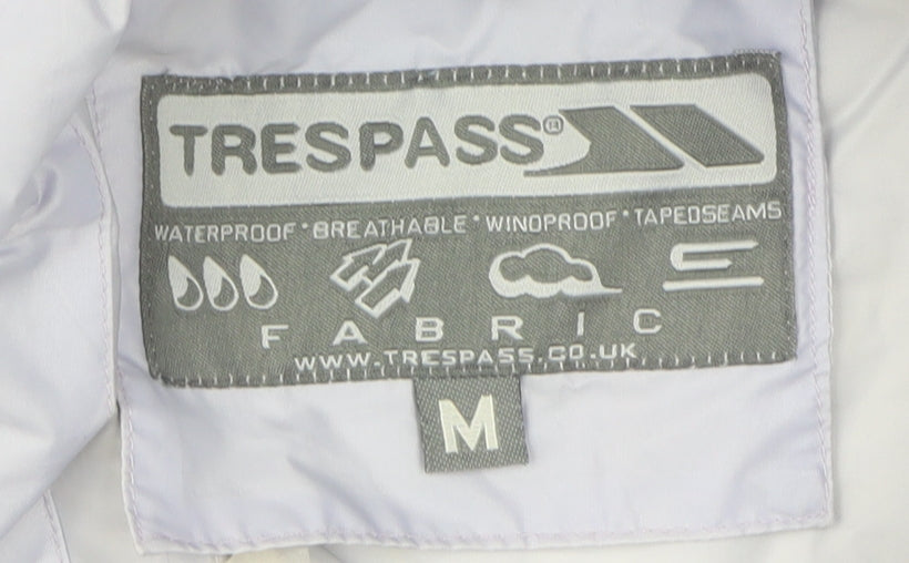 Womens UK Size M Trespass White Basic Jacket