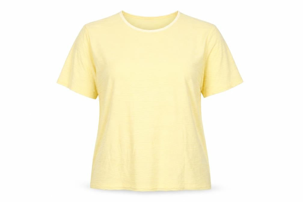 Womens UK Size 14-16 Honor Millburn Yellow Basic T-Shirt