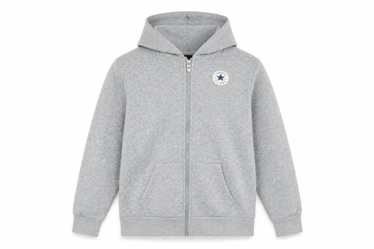 Converse Boys Grey Full Zip Hoodie L