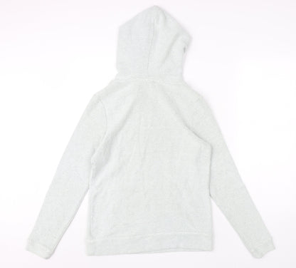 Animal Womens Green Knit Cotton Hoodie, Size 10