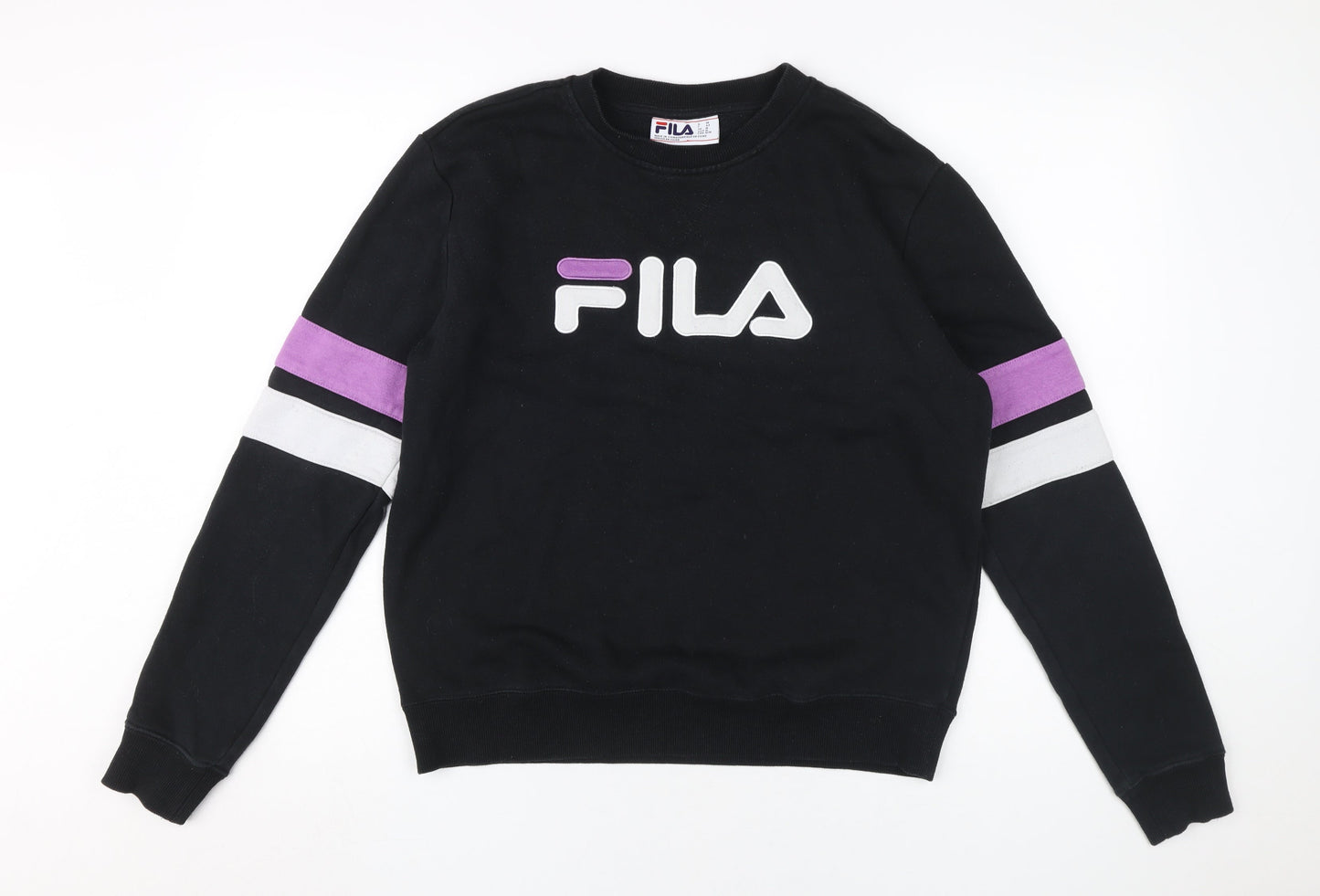 Fila Unisex Black Pullover Sweatshirt M