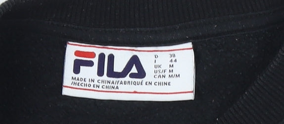 Fila Unisex Black Pullover Sweatshirt M