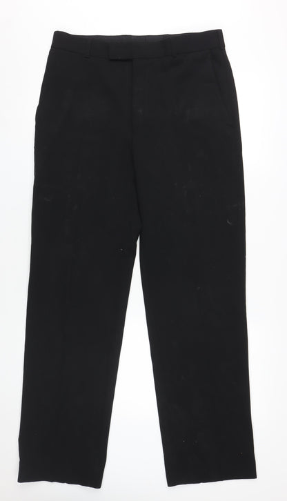 Ben Sherman Men's Black Dress Pants Regular Fit