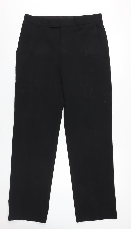 Ben Sherman Men's Black Dress Pants Regular Fit