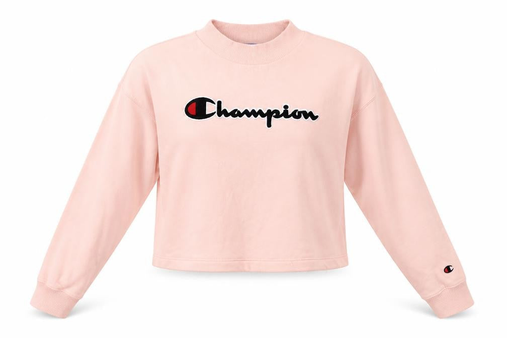 Womens UK Size M Champion Pink Pullover Sweatshirt