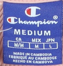 Champion Women's Pink Crew Neck Sweatshirt, M