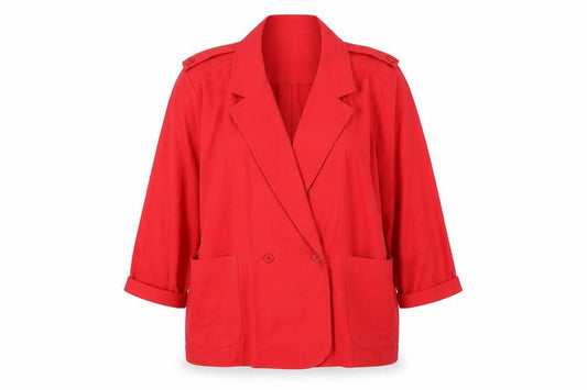 Alexon Women's Red Blazer 14 Button Jacket Casual