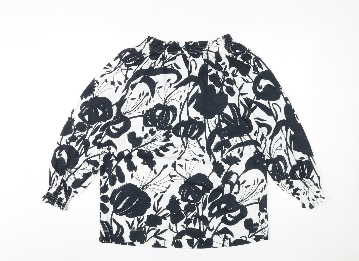 Jaeger Women's White Floral Blouse, Size 10, New