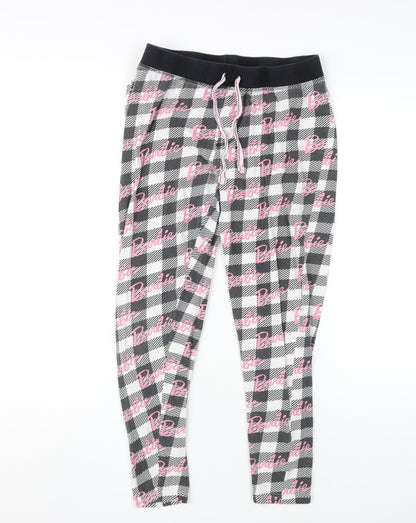 Barbie Women's Black Check Pyjama Pants M