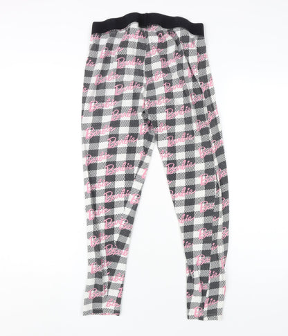 Barbie Women's Black Check Pyjama Pants M