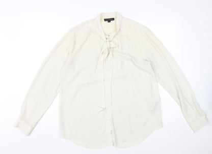 Banana Republic Women's White Long Sleeve Blouse M