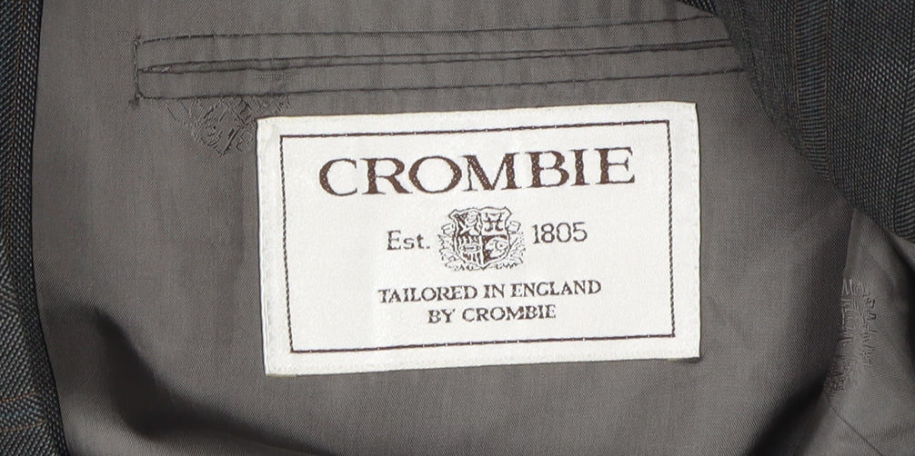 Mens UK Size 44 Crombie Regular Grey Suit Jacket
