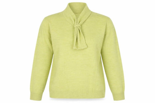 Front view of Honor Millburn Women's Green jumper, size L