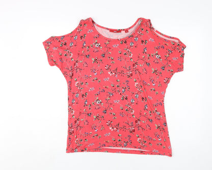 Womens UK Size 10 s.Oliver Red Jersey T-Shirt