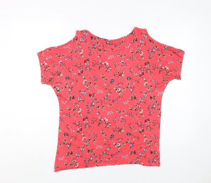 Womens UK Size 10 s.Oliver Red Jersey T-Shirt