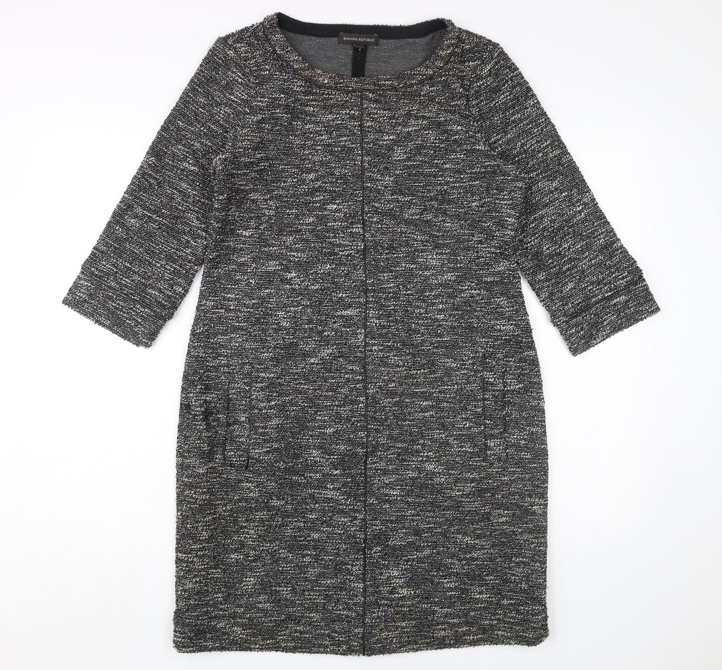 Banana Republic Women's Grey Shift Dress M Petite