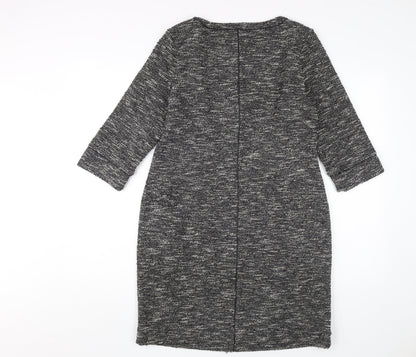 Banana Republic Women's Grey Shift Dress M Petite