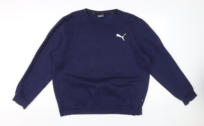 Mens UK Size L PUMA Blue Pullover Sweatshirt