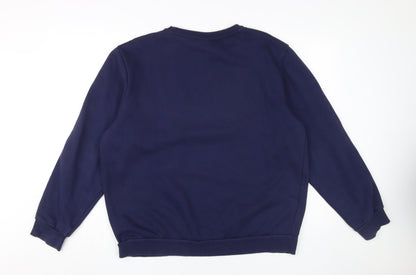 Mens UK Size L PUMA Blue Pullover Sweatshirt