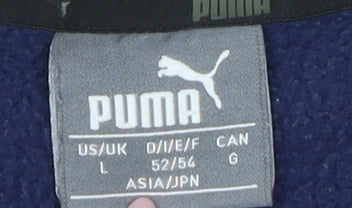 Mens UK Size L PUMA Blue Pullover Sweatshirt