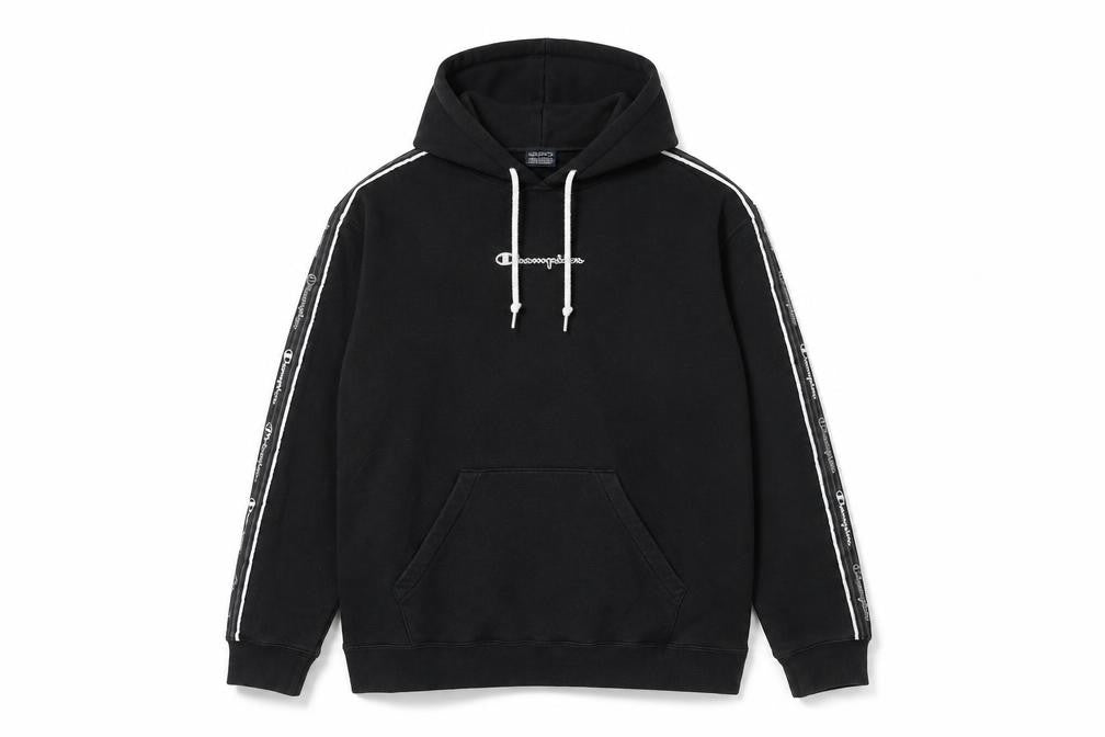 Mens UK Size M Champion Black Pullover Hoodie