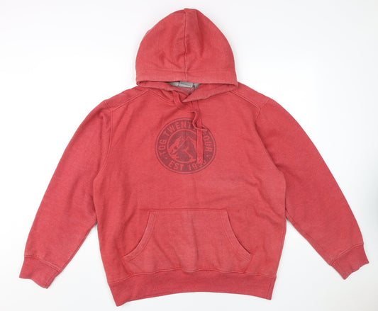 Mens UK Size L TOG 24 Red Pullover Hoodie