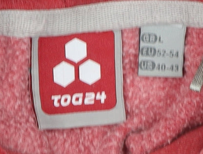 Mens UK Size L TOG 24 Red Pullover Hoodie