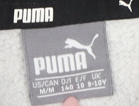 Puma Boys Grey Pullover Hoodie 9-10 Years Sports