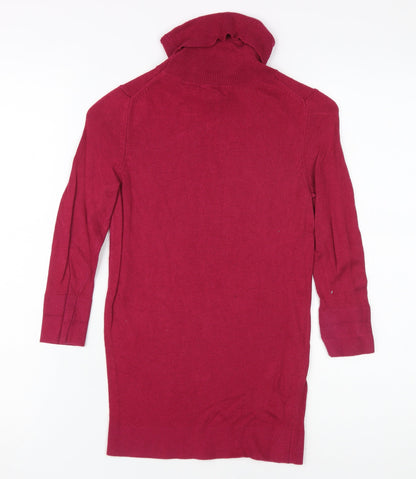 Banana Republic Red XS Unisex Kids Long Sleeve High Neck Top