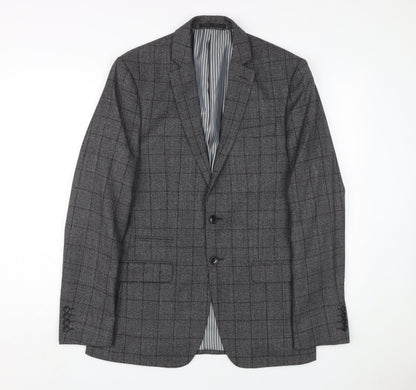 Mens UK Size 40 Jeff Banks Regular Grey Suit Jacket