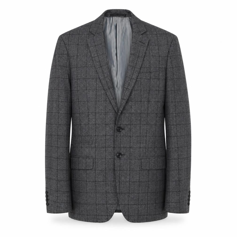 Mens UK Size 40 Jeff Banks Regular Grey Suit Jacket